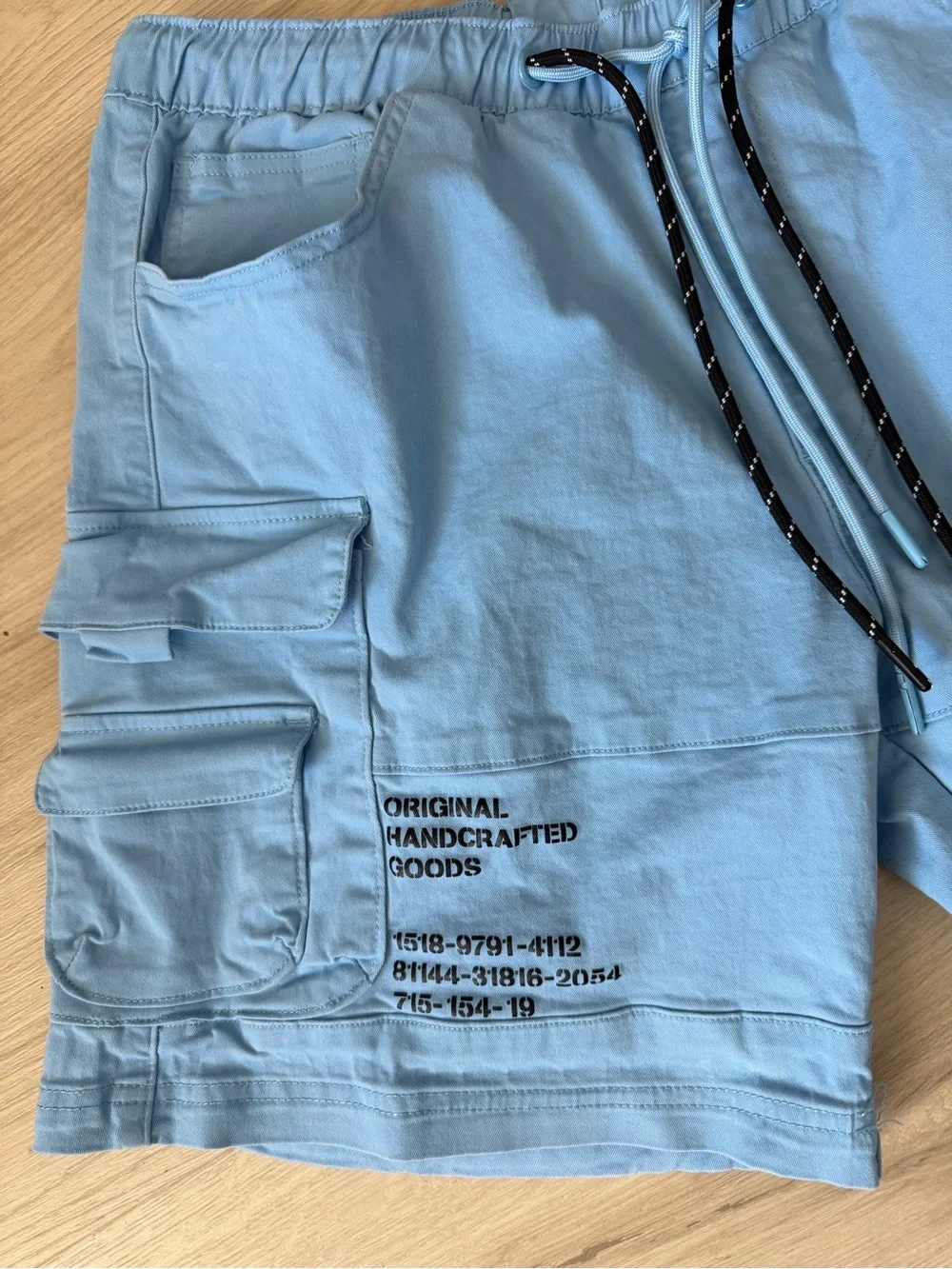 Grindhouse Denim Carolina Blue Utility Cargo Shorts Men’s Medium Streetwear